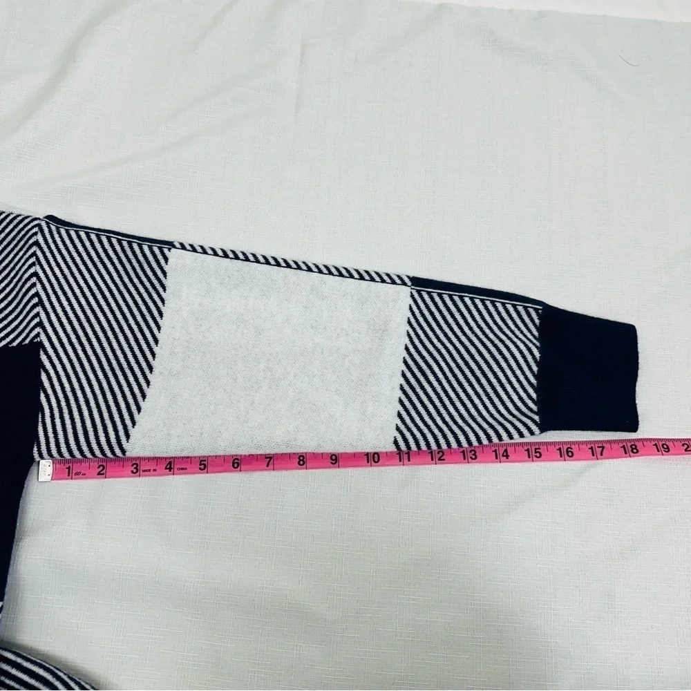 Merokeety Women’s size Large Gray and Blue Open Long Cardigan Sweater - Picture 10 of 10